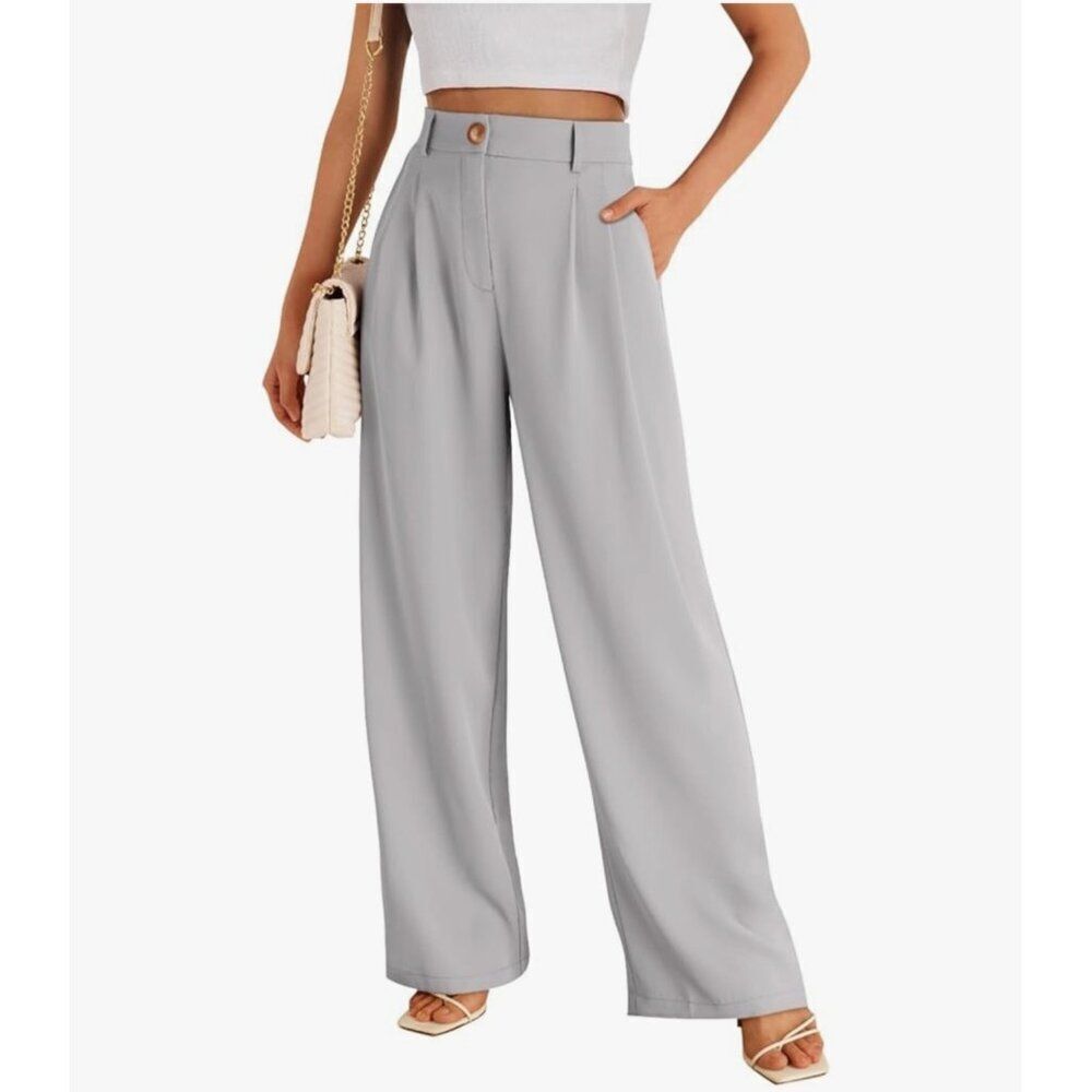 NWT LILLUSORY Wide Leg Dress Pants Women's High Waisted Dressy Trousers SZ Large